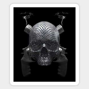 Son of a Gun Skull Magnet